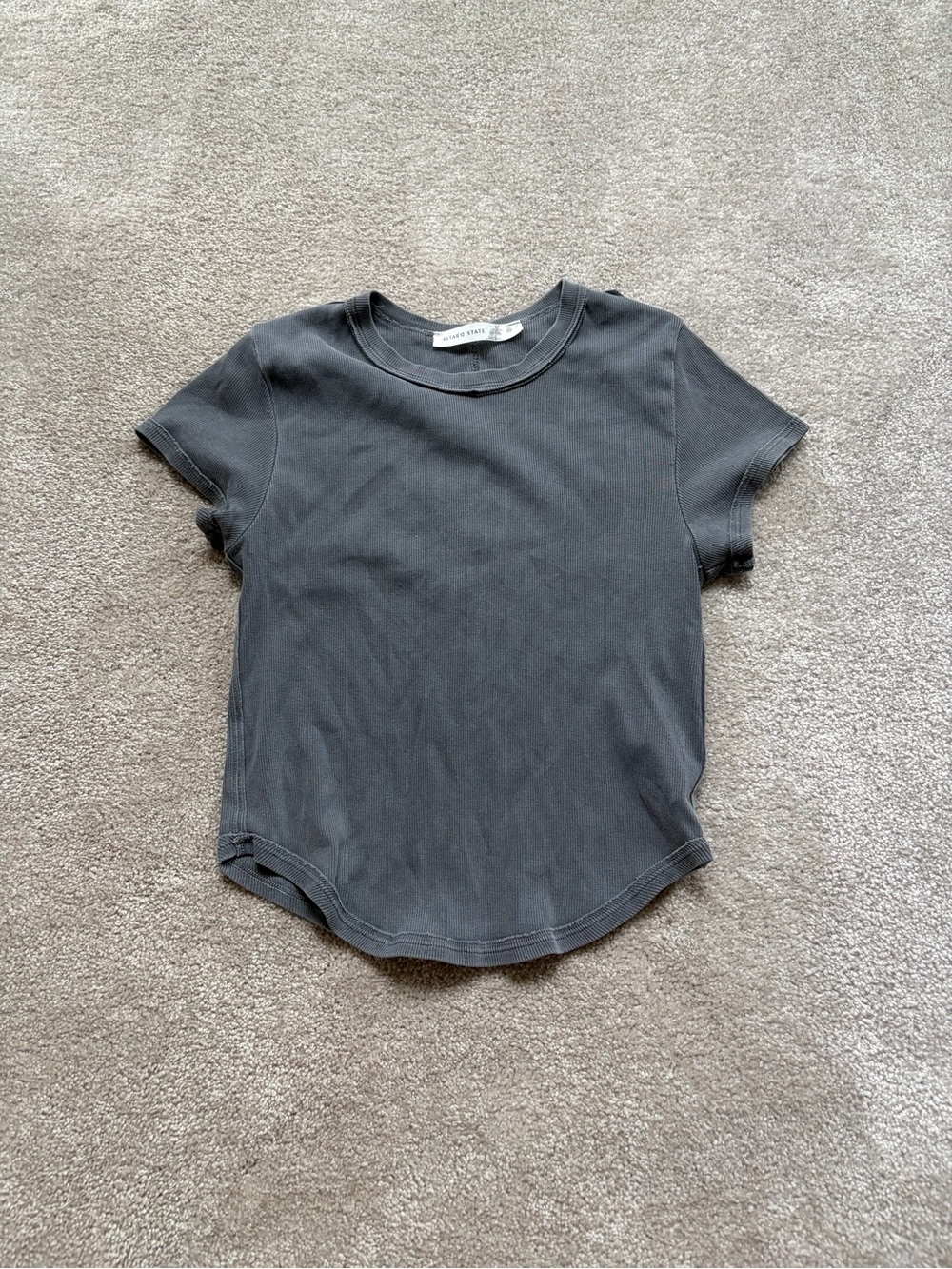 Altar'd State Charcoal Short Sleeve Crew Tee